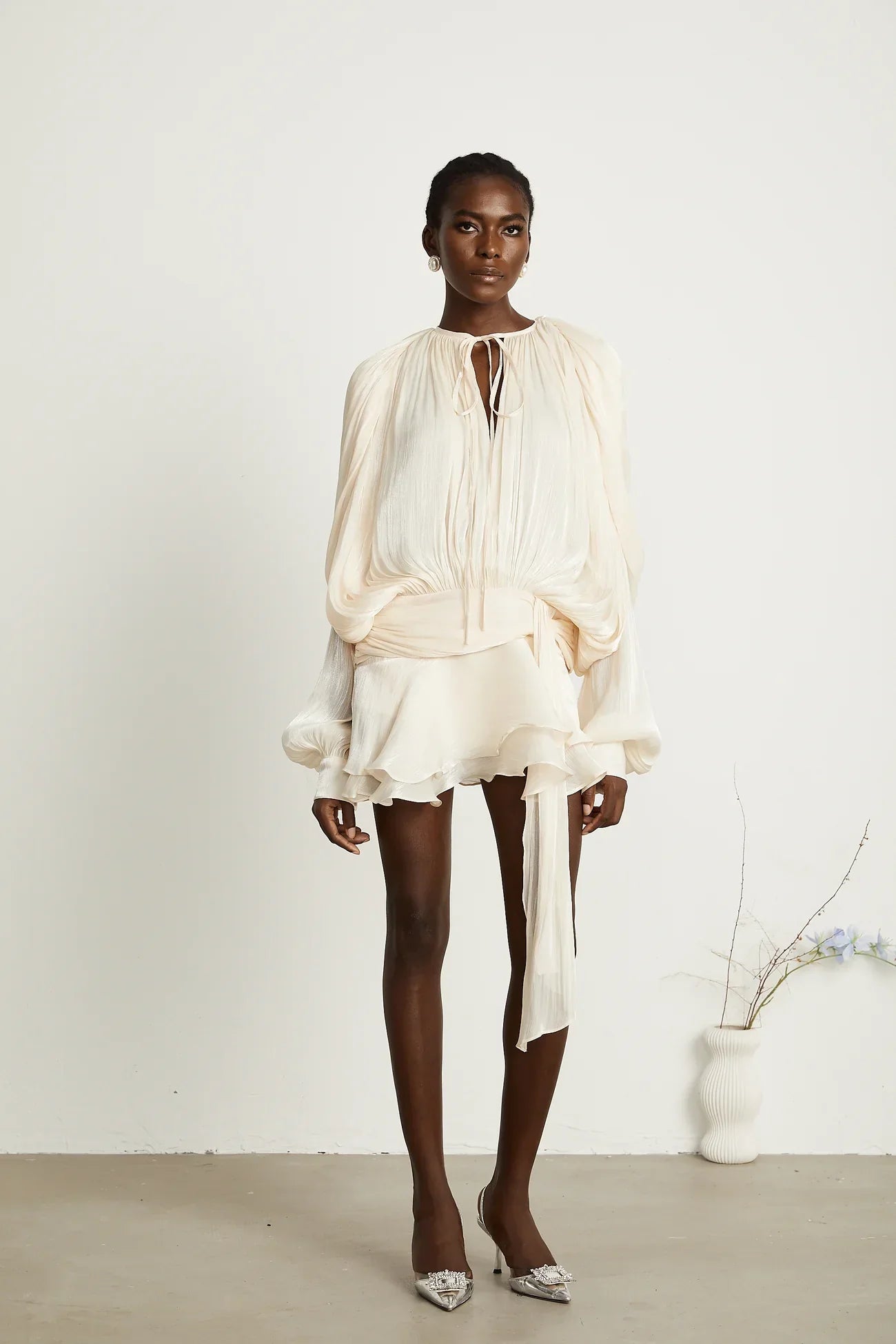 Indy | Flowing Satin Dress