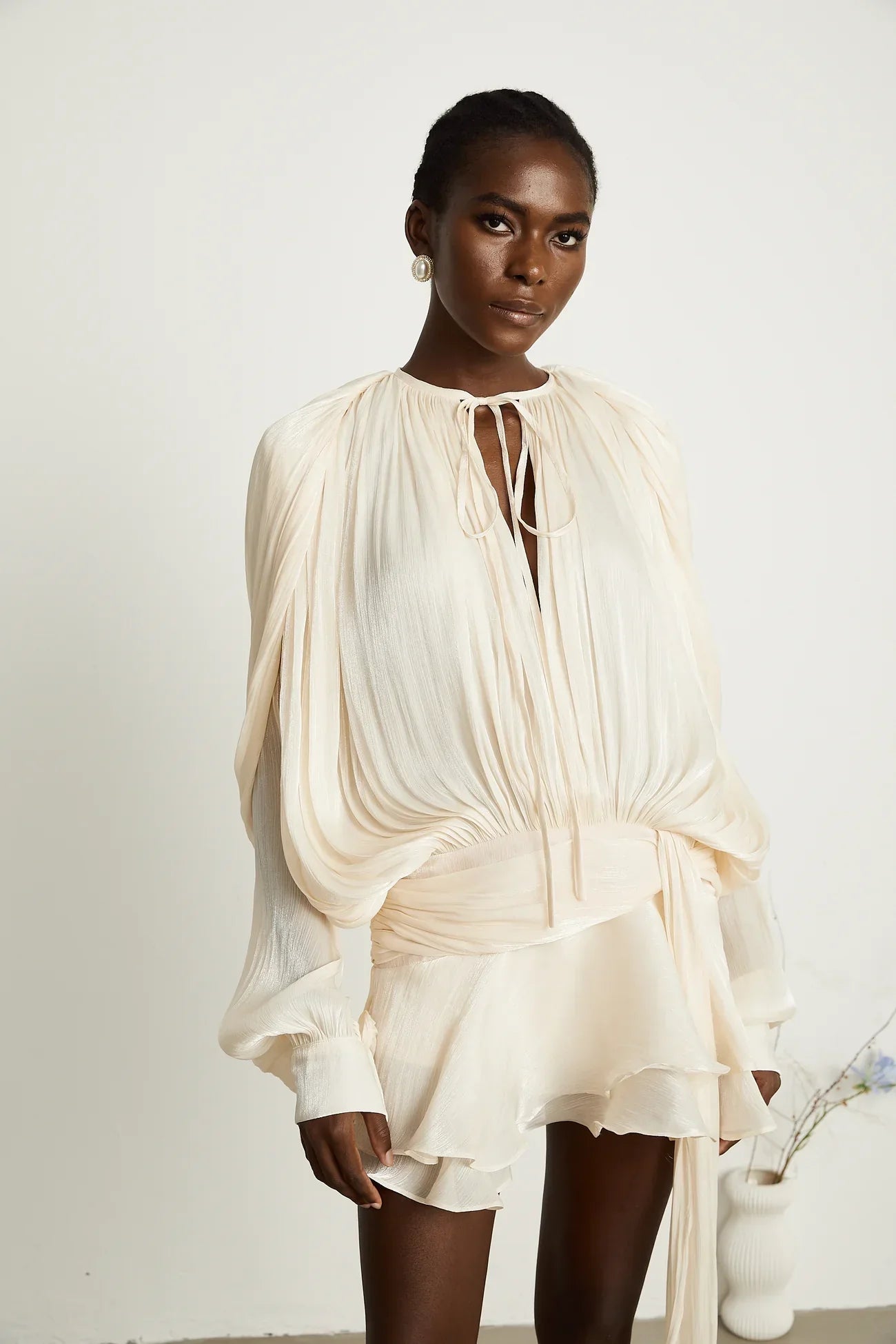 Indy | Flowing Satin Dress