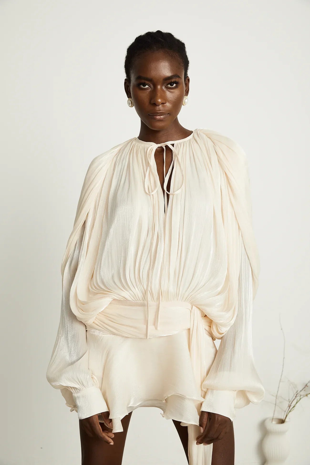 Indy | Flowing Satin Dress