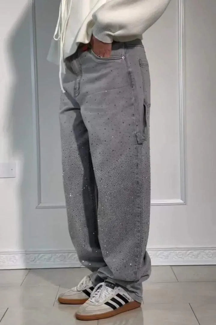 Emersyn | Oversized Sparkly Denim