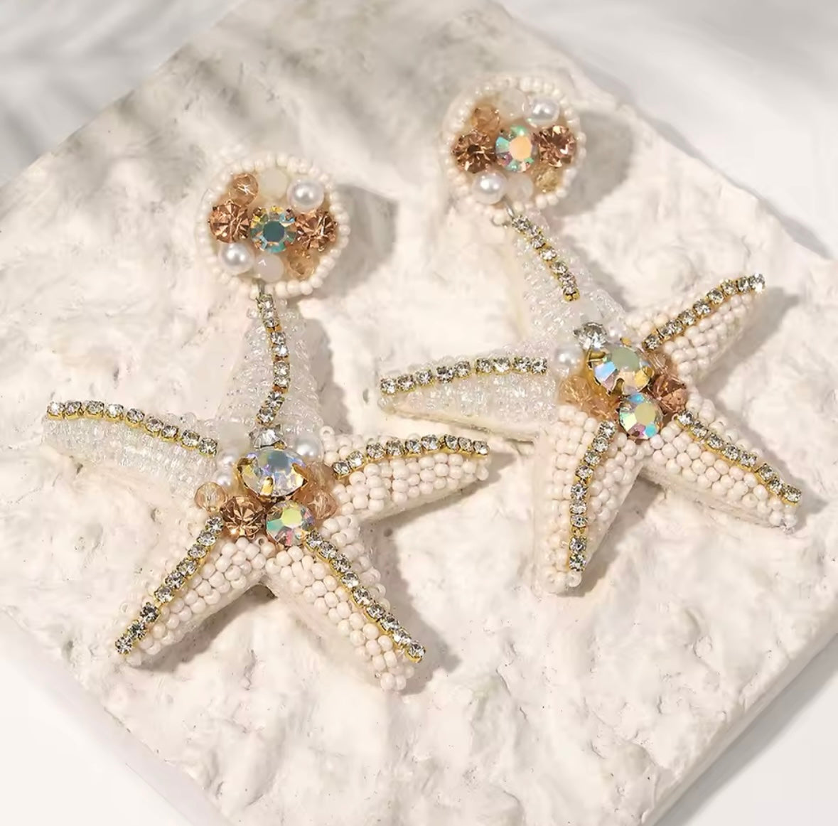 Jane | Starfish Crochet Earrings
