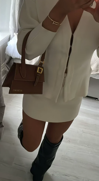 Jocasta | Elegant Ribbed Knitted Set