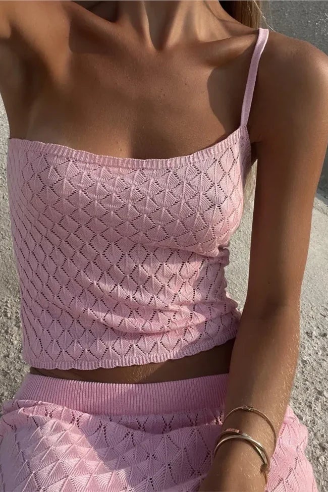 Liberty | One-Shoulder Knit Set