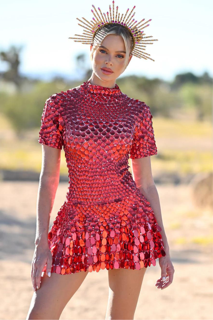 Zuleika | Glimmer Mini Dress