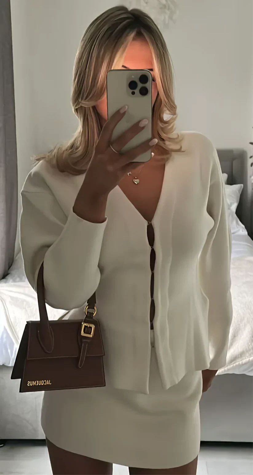 Jocasta | Elegant Ribbed Knitted Set