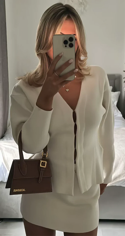 Jocasta | Elegant Ribbed Knitted Set