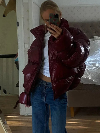 Olivia Shiny Puffer Jacket
