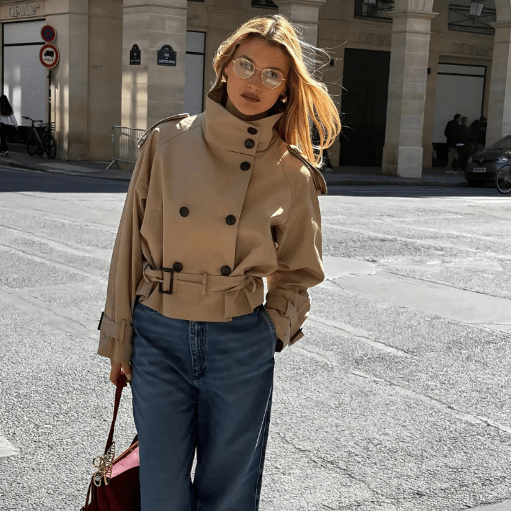 Sofie Cropped Trenchcoat