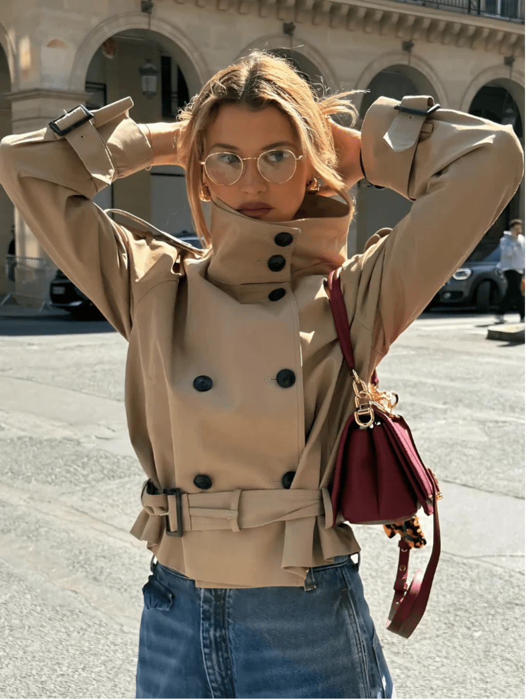 Sofie Cropped Trenchcoat