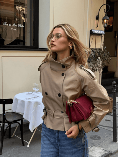 Sofie Cropped Trenchcoat
