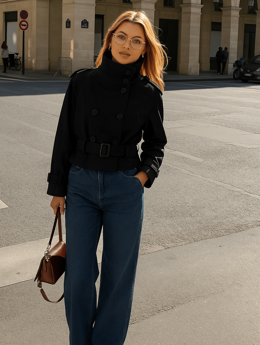 Sofie Cropped Trenchcoat