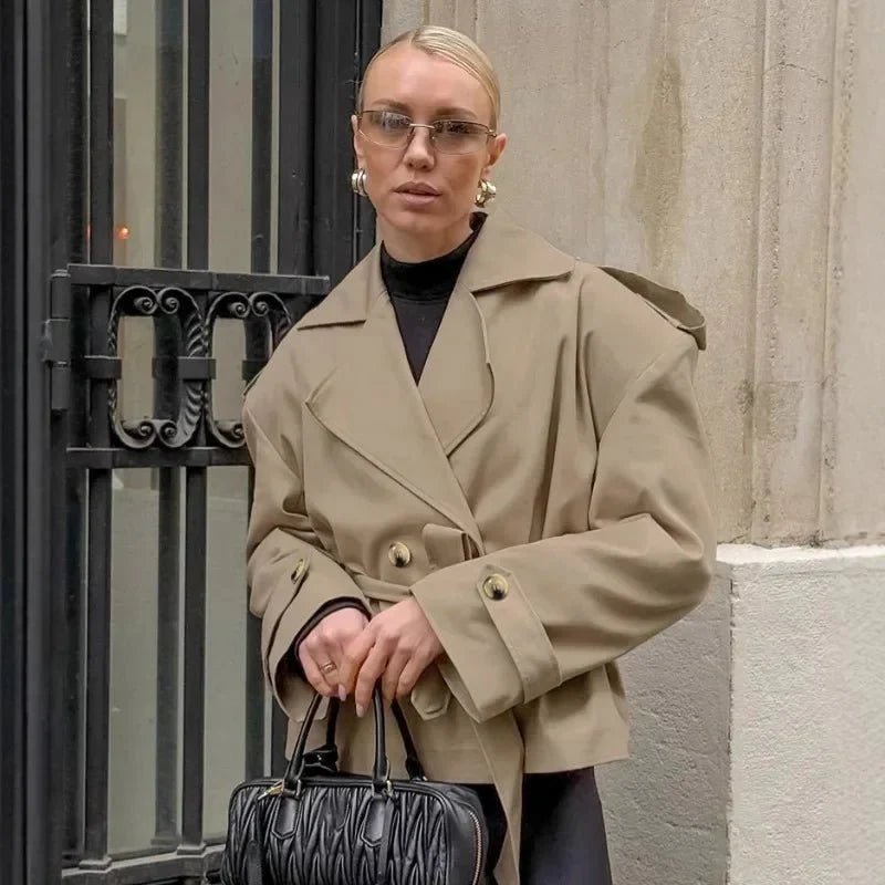 Hailey Crop Trenchcoat