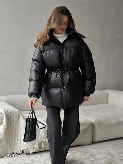 Lorie Padded Jacket with Hood and Drawstring