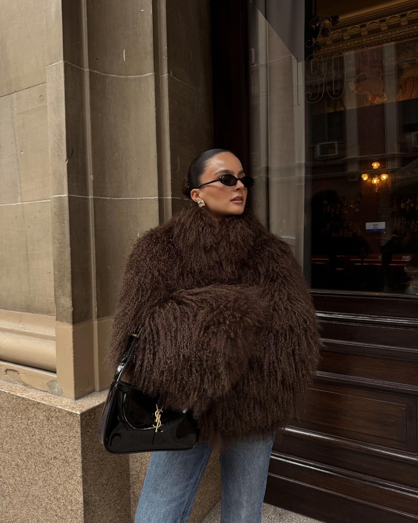 Liza Fuzzy Faux Fur Jacket