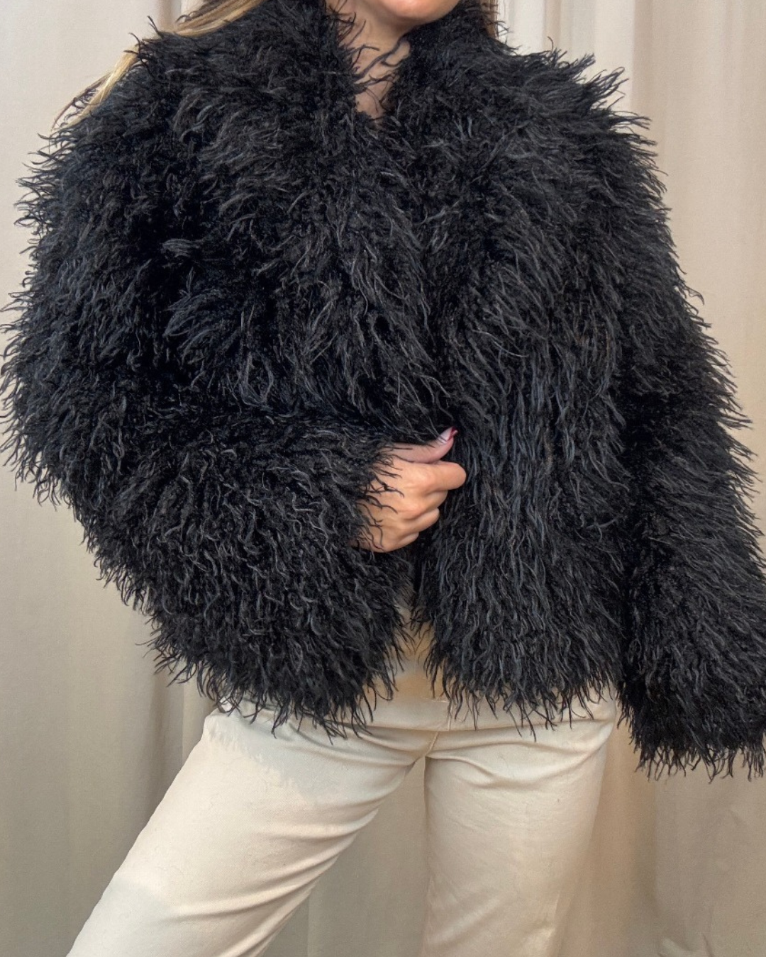 Liza Fuzzy Faux Fur Jacket