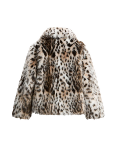 Nora Leopard Faux Fur Coat