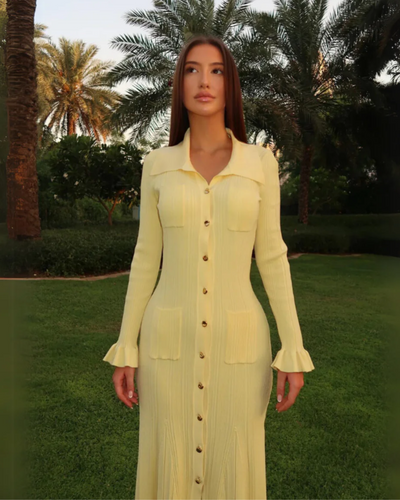 Liora | Chic Button Dress