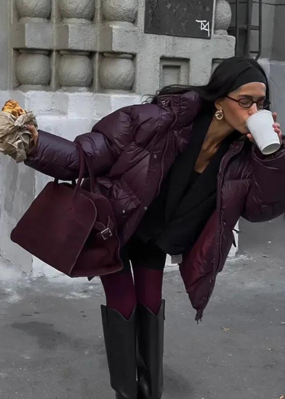 Jillian Glossy Puffer Jacket