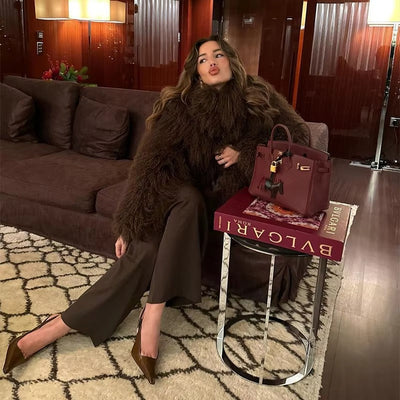 Liza Fuzzy Faux Fur Jacket