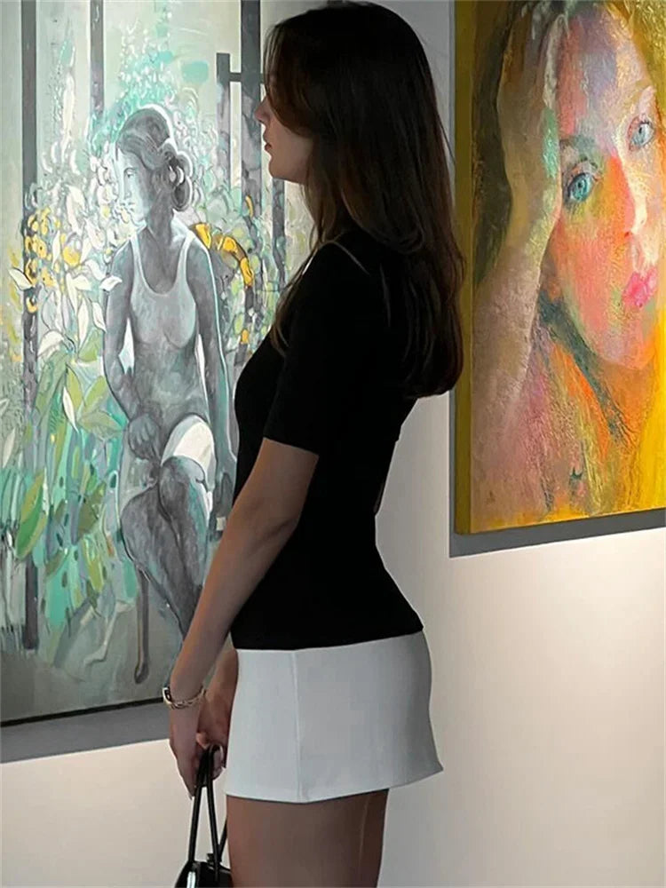 Maci | Contrast Mini Dress