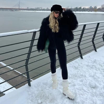 Liza Fuzzy Faux Fur Jacket