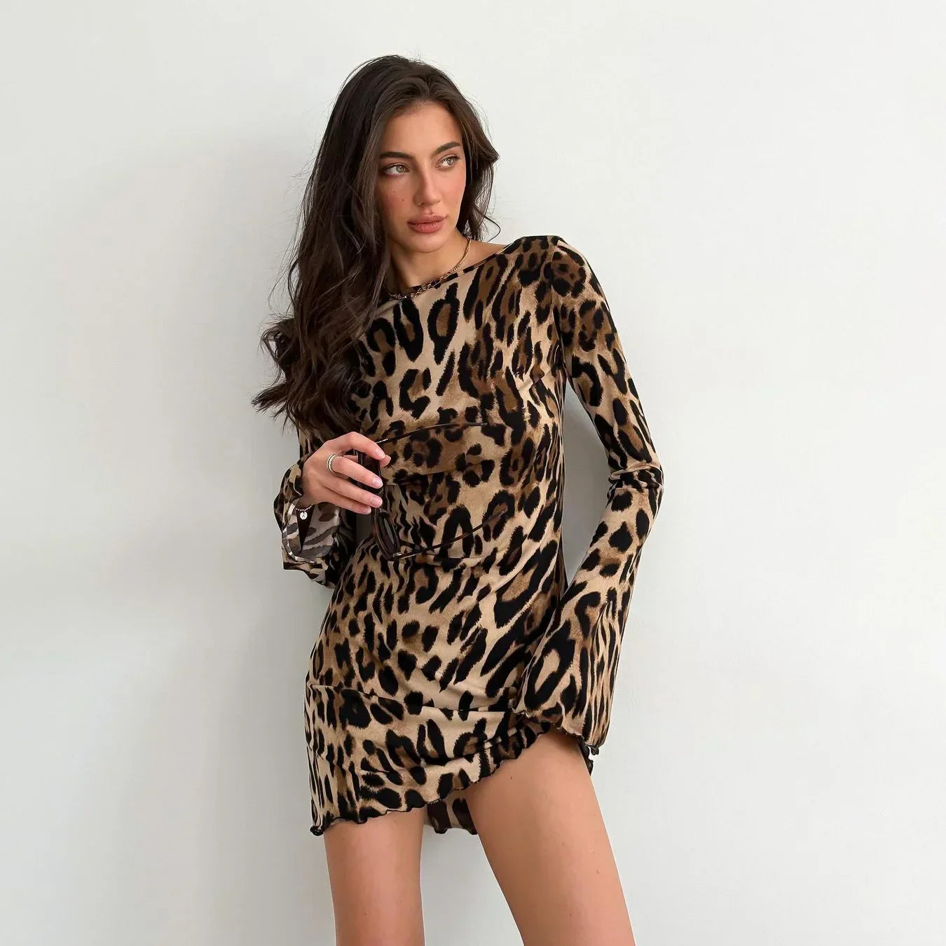 Jacqueline | Mini Leopard Dress