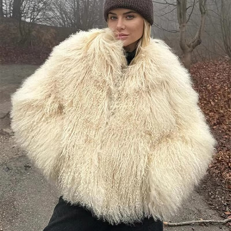 Liza Fuzzy Faux Fur Jacket