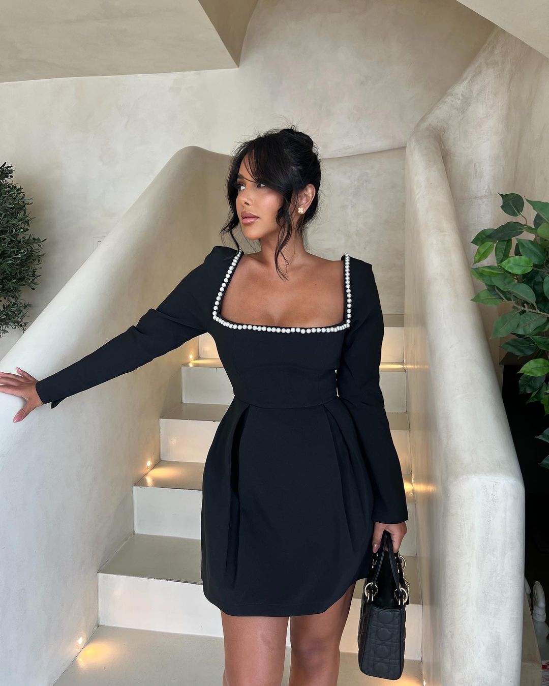 Gytha | Elegant Dress with Pearls