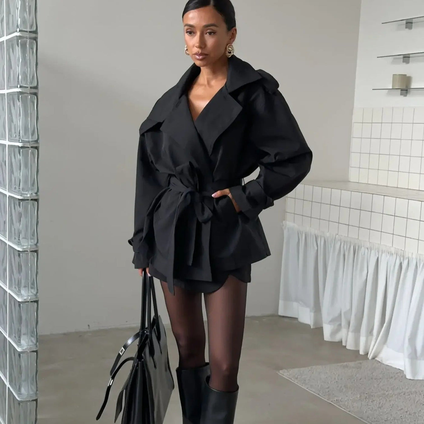 Hailey Crop Trenchcoat