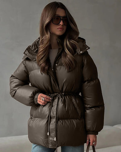 Lorie Padded Jacket with Hood and Drawstring