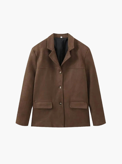 Matilda imitation suede jacket