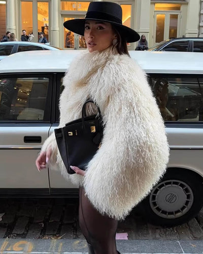 Reese Short Jacket in Faux Fur