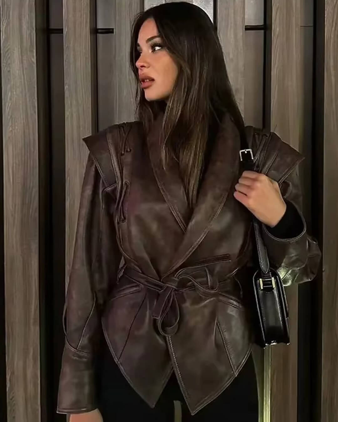 Zyra Biker Leather Jacket