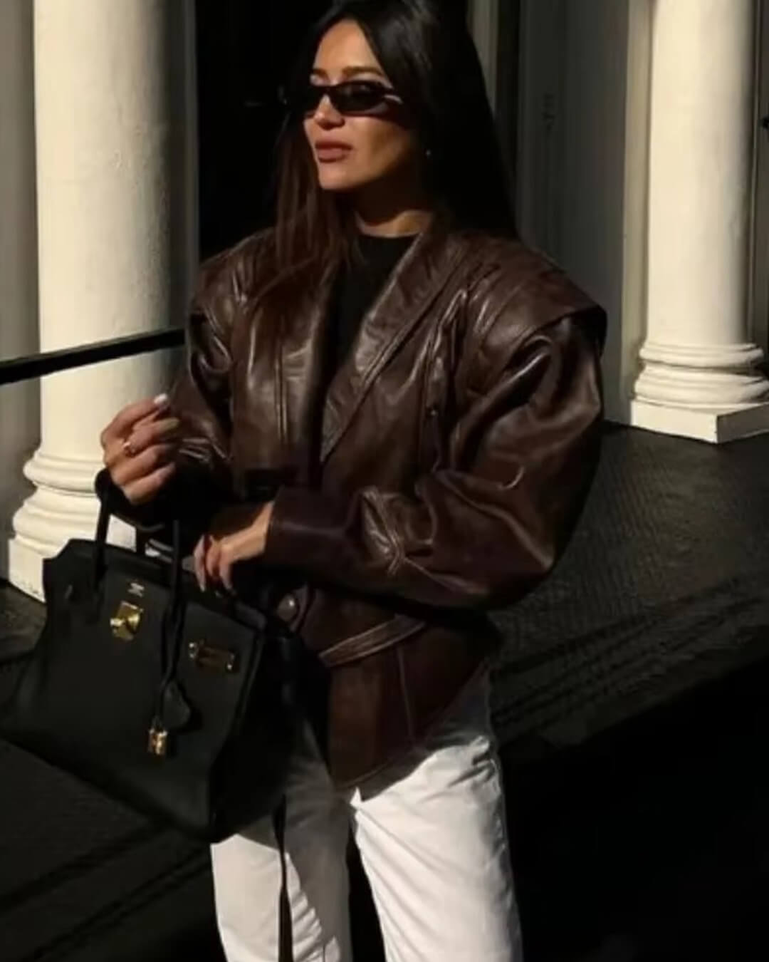 Zyra Biker Leather Jacket