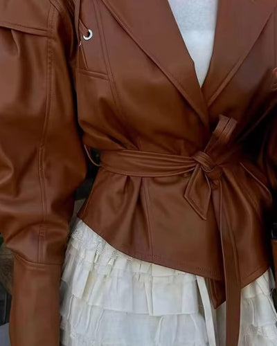 Zyra Biker Leather Jacket