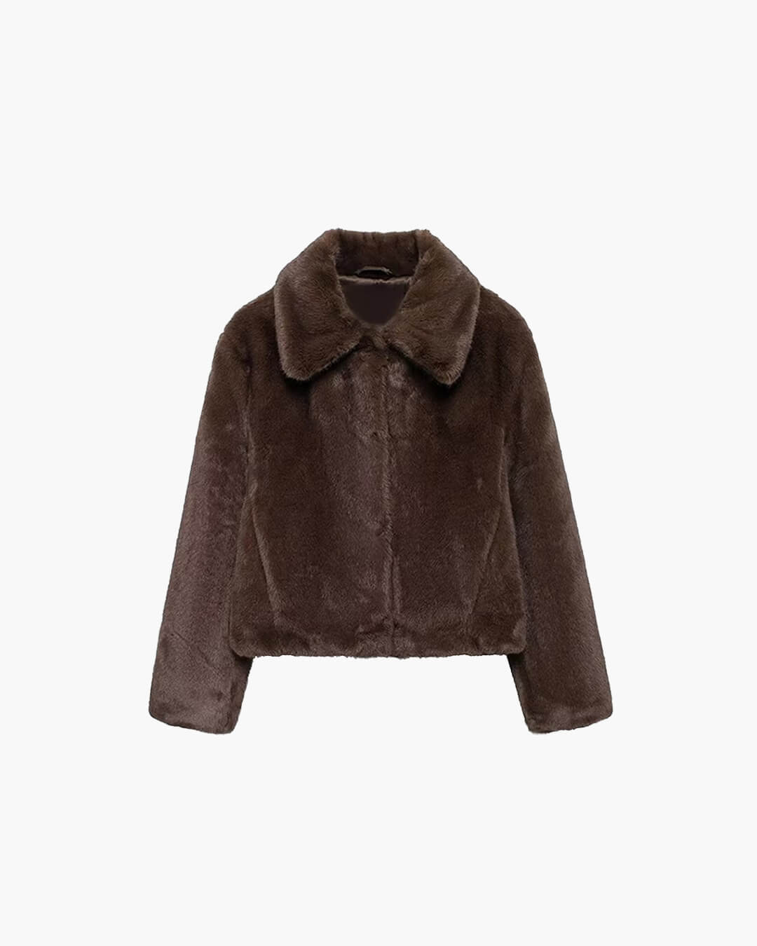 Abby Short Jacket with Faux Fur Collar