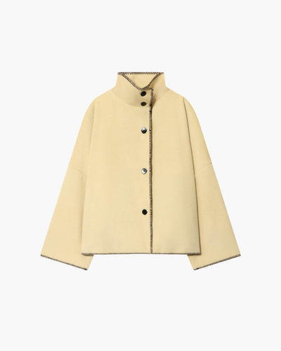 Emily High Neck Button Jacket