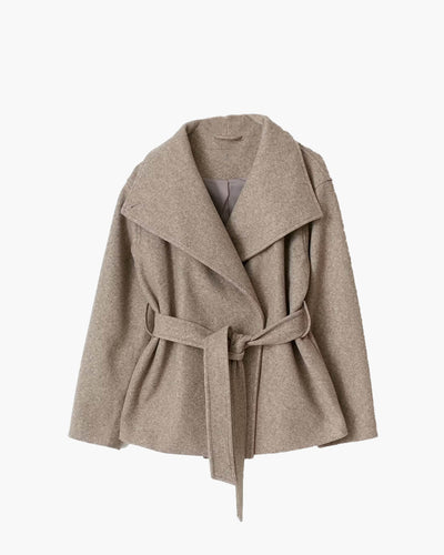 Loraine Jacket with Stand-Up Collar and Lace Closure