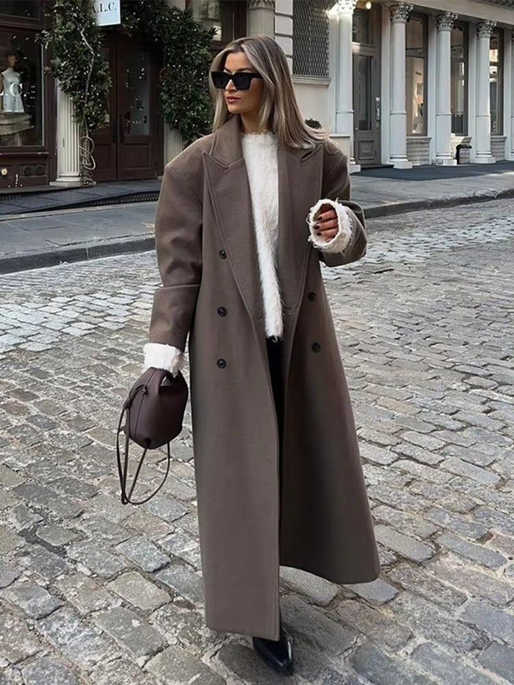 Nicole Maxi Faux Wool Coat