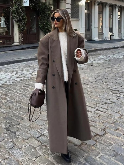 Nicole Maxi Faux Wool Coat