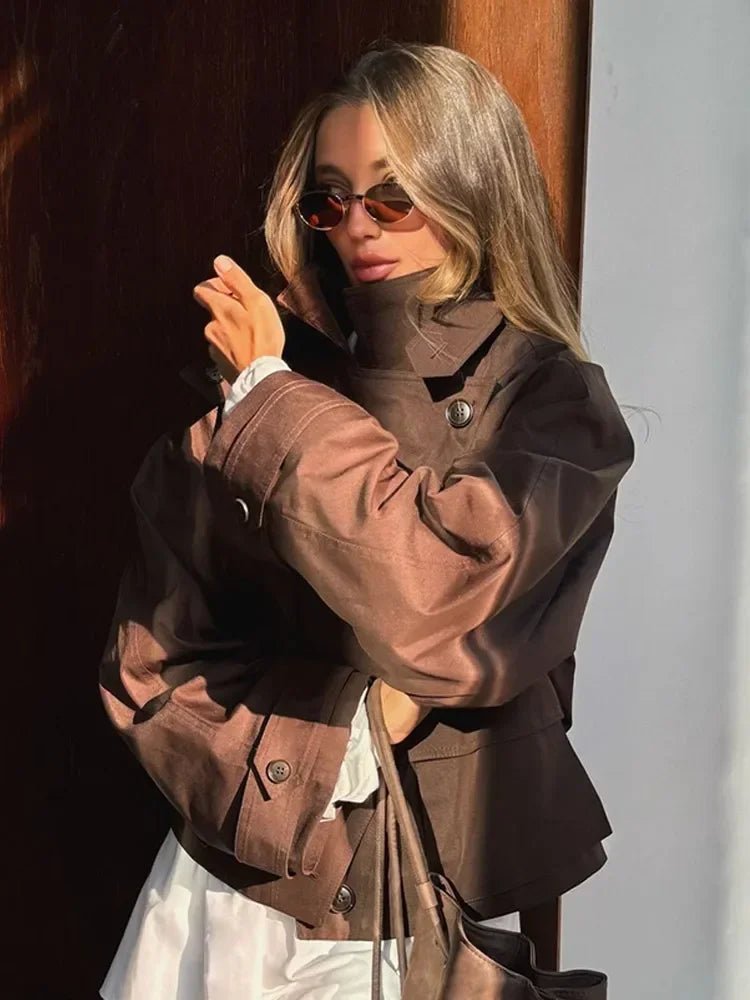 Beatrice Cropped Trenchcoat