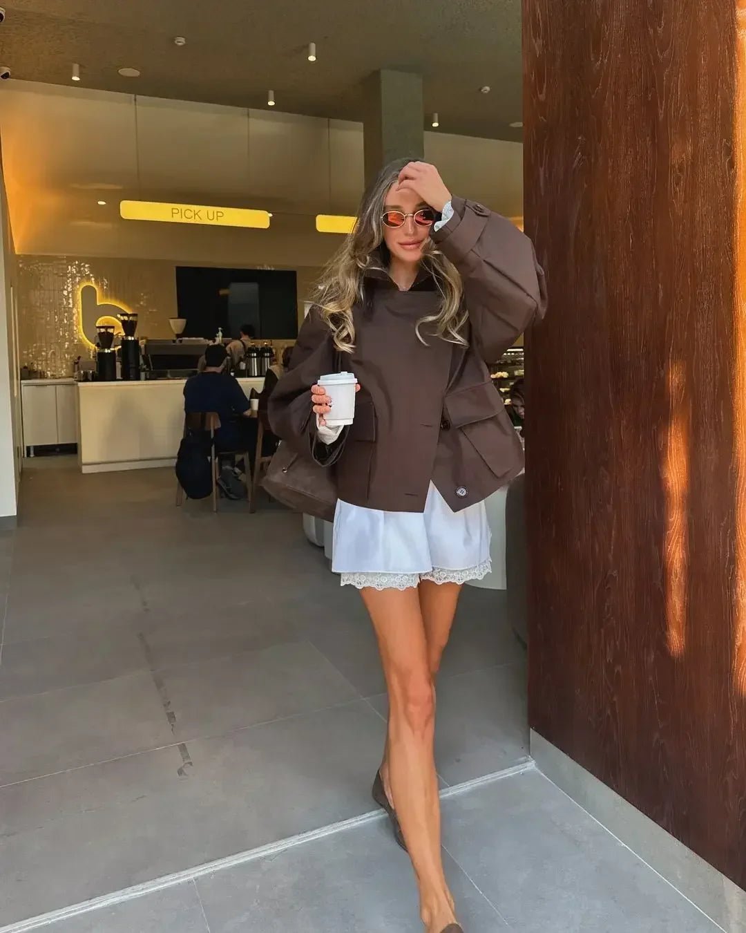 Beatrice Cropped Trenchcoat