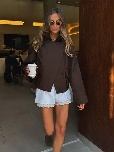 Beatrice Cropped Trenchcoat