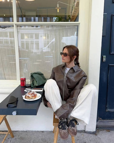 Caroline Vegan Leather Jacket