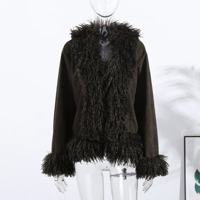 Daisy Plush Faux Fur Coat