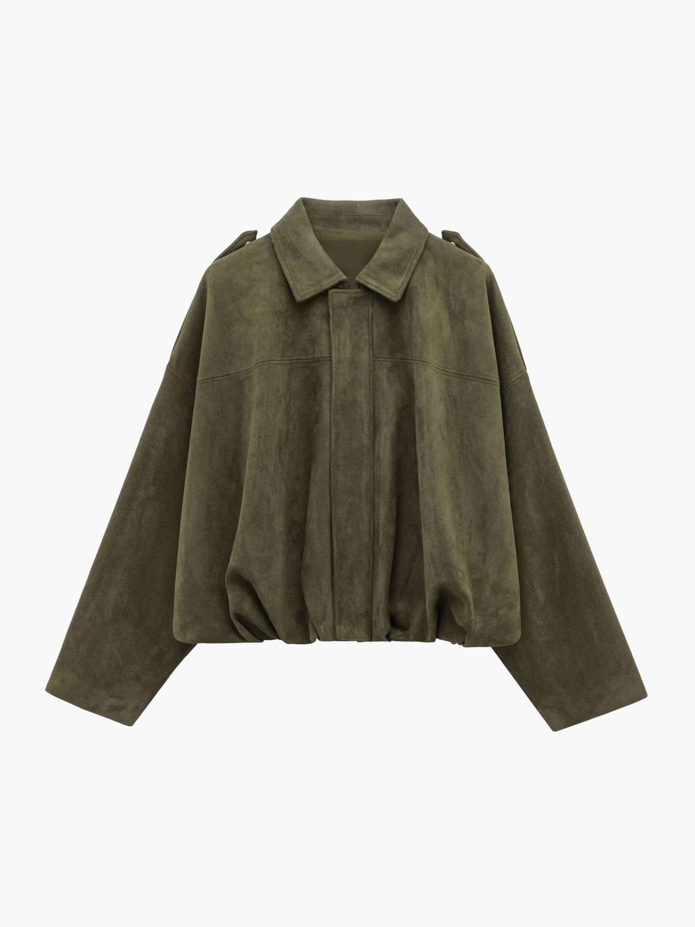 Lara Suede Bomber Jacket