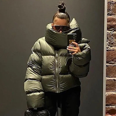 Donna Funnel Neck Puffer Jacket