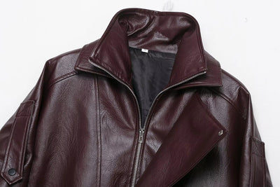 Carla Asymmetrical Leather Jacket