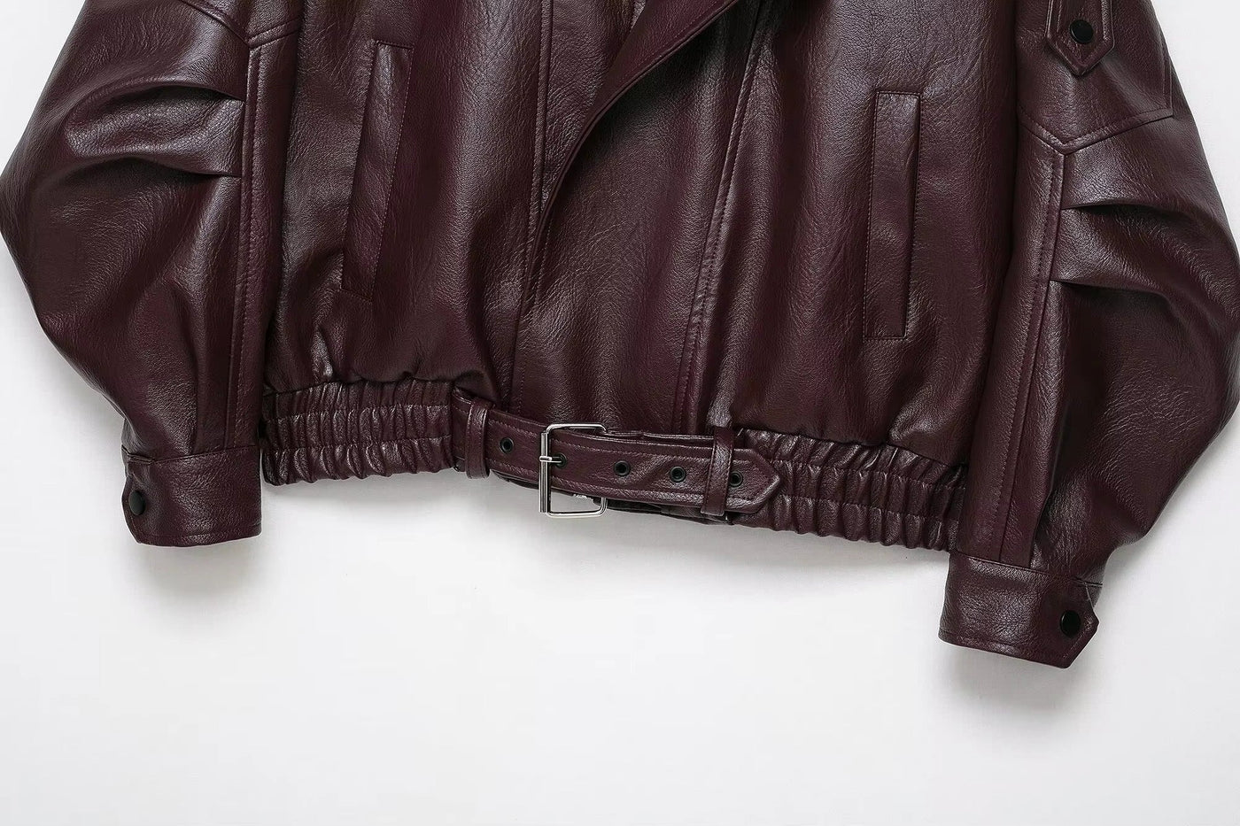 Carla Asymmetrical Leather Jacket