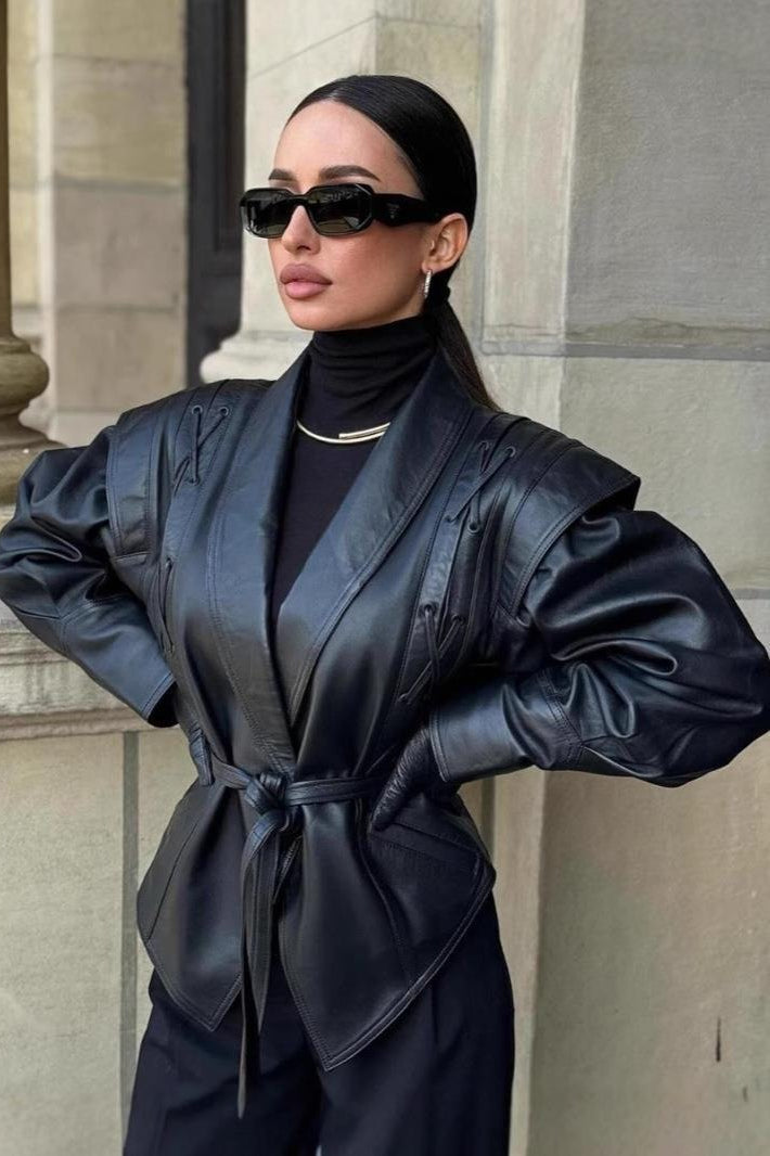 Zyra Biker Leather Jacket